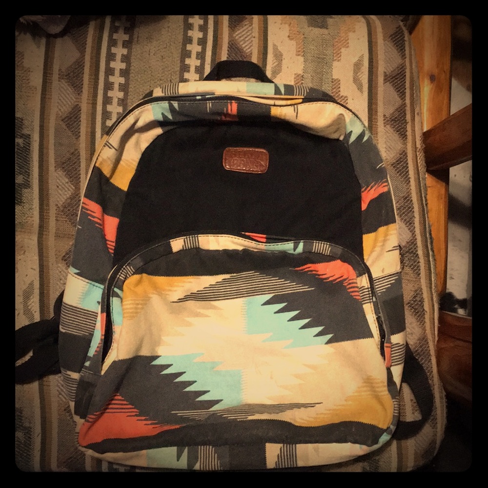 Billa bong tribal print back pack